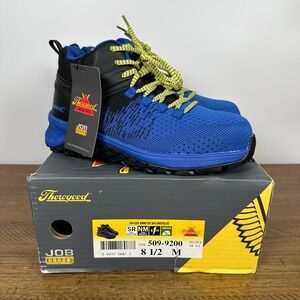Thorogood Work Boots Womens 8.5 Blue Day One Safety Mid Composite Toe Shoes NEW